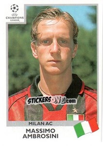 Sticker Massimo Ambrosini - UEFA Champions League 1999-2000 n. 297 - Panini