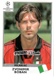Sticker Zvonimir Boban - UEFA Champions League 1999-2000 n. 302 - Panini