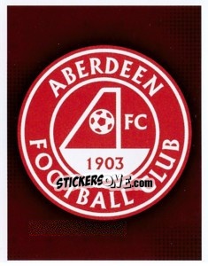 Sticker Aberdeen Club Badge - Scottish Premier League 2010-2011 n. 3 - Panini