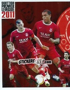Figurina Aberdeen Montage - Part 1 - Scottish Premier League 2010-2011 n. 8 - Panini