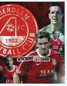 Figurina Aberdeen Montage - Part 2 - Scottish Premier League 2010-2011 n. 9 - Panini