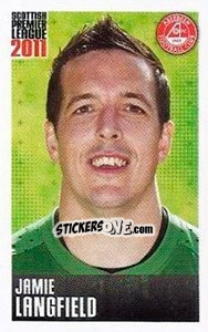 Sticker Jamie Langfield - Scottish Premier League 2010-2011 n. 10 - Panini