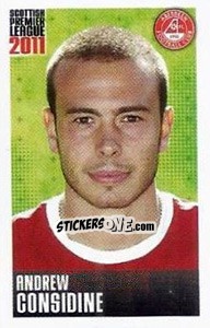 Sticker Andrew Considine - Scottish Premier League 2010-2011 n. 17 - Panini