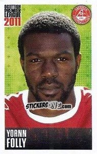 Sticker Yoann Folly - Scottish Premier League 2010-2011 n. 20 - Panini