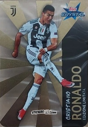 Sticker Cristiano Ronaldo - UEFA Champions League 2018-2019. Crystal n. LE2 - Topps