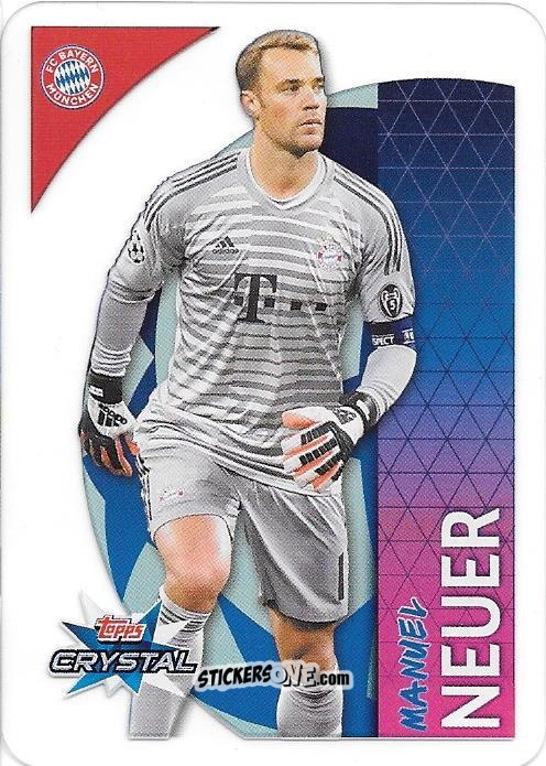 Figurina Manuel Neuer - UEFA Champions League 2018-2019. Crystal n. 21 - Topps