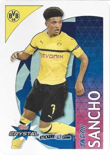 Cromo Sancho - UEFA Champions League 2018-2019. Crystal n. 35 - Topps
