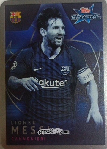 Sticker Lionel Messi - UEFA Champions League 2018-2019. Crystal n. 101 - Topps