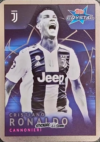 Sticker Cristiano Ronaldo - UEFA Champions League 2018-2019. Crystal n. 112 - Topps