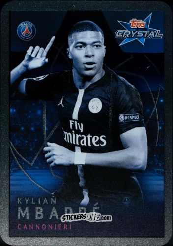 Figurina Kylian Mbappé - UEFA Champions League 2018-2019. Crystal n. 116 - Topps