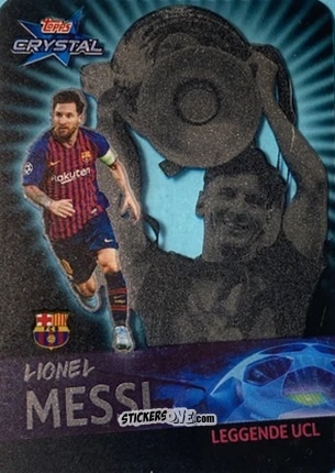 Sticker Lionel Messi - UEFA Champions League 2018-2019. Crystal n. 122 - Topps