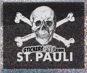 Sticker St. Pauli Totenkopf (Glitzer) - St. Pauli 2010-2011 - Panini