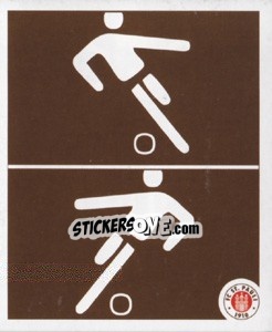 Sticker Piktogramm Abteilung Fußball - St. Pauli 2010-2011 - Panini