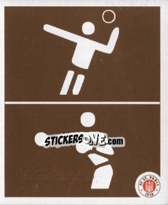 Sticker Piktogramm Abteilung Handball & Boxen - St. Pauli 2010-2011 - Panini