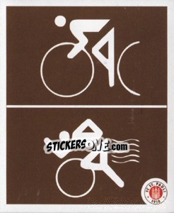 Figurina Piktogramm Abteilung Radsport & Triathlon - St. Pauli 2010-2011 - Panini