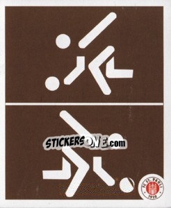 Sticker Piktogramm Abteilung Kegeln & Bowling - St. Pauli 2010-2011 - Panini