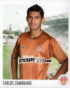 Cromo Carlos Zambrano - St. Pauli 2010-2011 - Panini