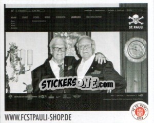 Sticker www.FCSTPAULI-SHOP.de - St. Pauli 2010-2011 - Panini