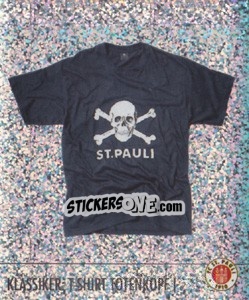 Sticker T-Shirt Totenkopf (Glitzer) - St. Pauli 2010-2011 n. 79 - Panini