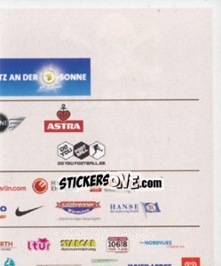 Sticker Sponsorenwand (Puzzle) - St. Pauli 2010-2011 - Panini