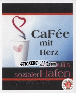 Sticker CaFee mit Herz - St. Pauli 2010-2011 - Panini