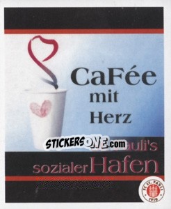 Sticker CaFee mit Herz - St. Pauli 2010-2011 n. 88 - Panini