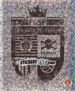 Sticker 100 Jahre St. Pauli Wappen (Glitzer) - St. Pauli 2010-2011 - Panini