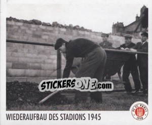 Sticker Wiederaufbau des Stadions 1945 - St. Pauli 2010-2011 n. 109 - Panini