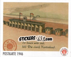 Cromo Postkarte 1946 - St. Pauli 2010-2011 - Panini