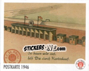 Sticker Postkarte 1946 - St. Pauli 2010-2011 n. 110 - Panini