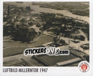 Sticker Luftbild Millerntor 1947 - St. Pauli 2010-2011 - Panini