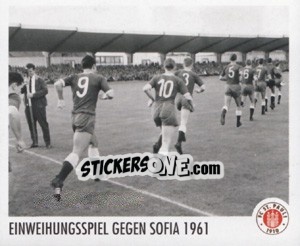 Cromo Einweihungsspiel gegen Sofia 1961