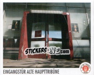 Sticker Eingangstür Alte Haupttribüne - St. Pauli 2010-2011 n. 117 - Panini