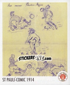 Cromo St. Pauli Comic 1914 - St. Pauli 2010-2011 - Panini