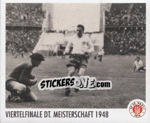 Sticker Viertelfinale Deutsche Meisterschaft 1948 - St. Pauli 2010-2011 n. 136 - Panini