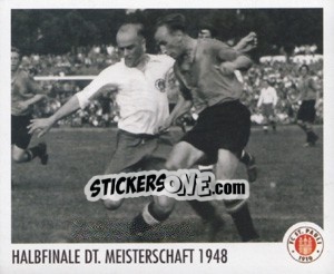 Sticker Halbfinale Deutsche Meisterschaft 1948 - St. Pauli 2010-2011 n. 137 - Panini