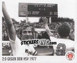 Sticker 2:0 gegen den HSV 1977