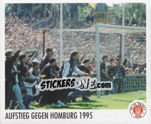 Sticker Aufstieg gegen Homburg 1995 - St. Pauli 2010-2011 n. 145 - Panini