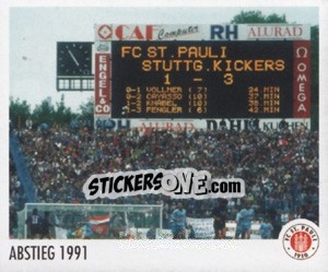 Cromo Abstieg 1991 - St. Pauli 2010-2011 - Panini