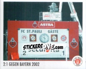 Sticker 2:1 gegen Bayern 2002