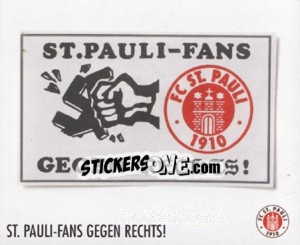 Sticker St. Pauli Fans gegen Rechts!