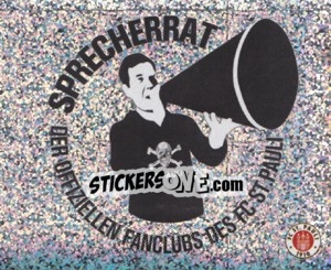 Sticker Sprecherrat (Glitzer) - St. Pauli 2010-2011 - Panini