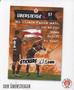 Sticker Der übersteiger - St. Pauli 2010-2011 - Panini