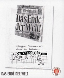 Sticker Das Ende der Welt - St. Pauli 2010-2011 - Panini