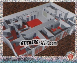 Sticker Fanräume im Stadion (Glitzer) - St. Pauli 2010-2011 n. 201 - Panini