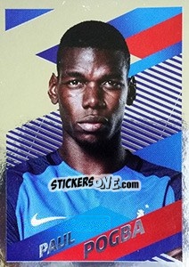 Sticker Paul Pogba Portrait - Team France 2018. Fiers d'être Bleus - Panini