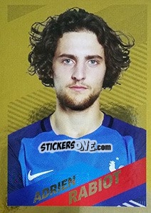 Sticker Adrien Rabiot Portrait - Team France 2018. Fiers d'être Bleus - Panini