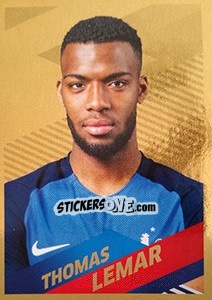 Sticker Thomas Lemar Portrait - Team France 2018. Fiers d'être Bleus n. 43bis - Panini