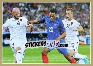 Sticker Anthony Martial en action - Team France 2018. Fiers d'être Bleus - Panini
