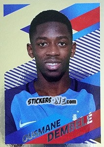 Sticker Ousmane Dembélé Portrait - Team France 2018. Fiers d'être Bleus - Panini
